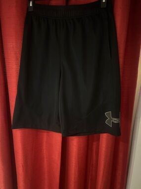 Under Armour Black Men's Performance Training Shorts with Logo